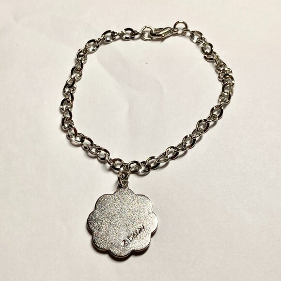 Vintage Disney Tinker Bell Tinkerbell Charm Bracelet Starter 8" Fairy SilverTone - Picture 5 of 8